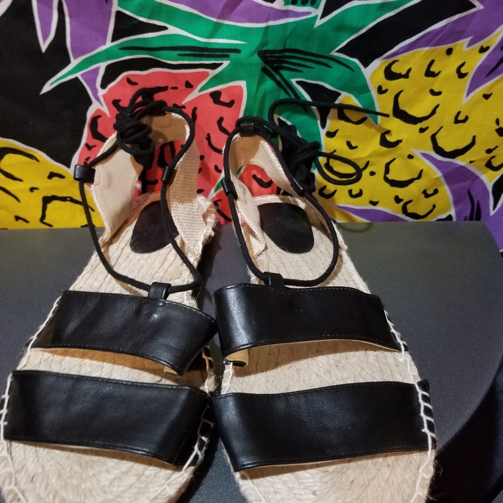 Asos gladiator espadrille sandals Size 9